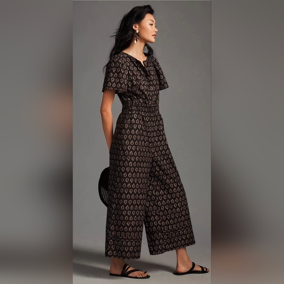 Anthropologie The Somerset Wide Leg Jumpsuit Size XS